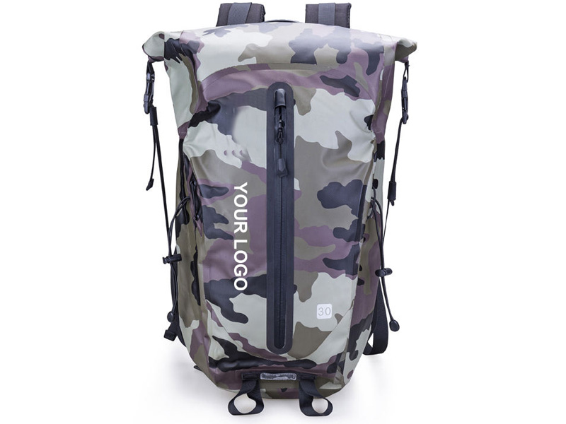 30L heavy duty waterproof tactical backpack for boating fishing and rugged travel