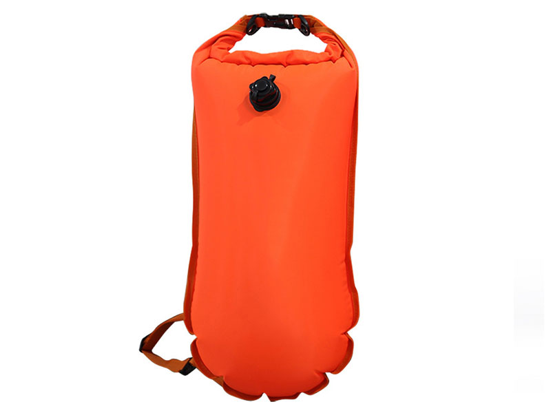Swim buoy dry bag for open water visibility and lightweight storage