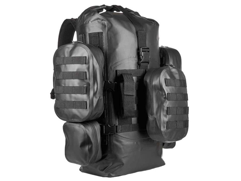 Waterproof tactical electronics backpack for laptops tablets radios and cameras